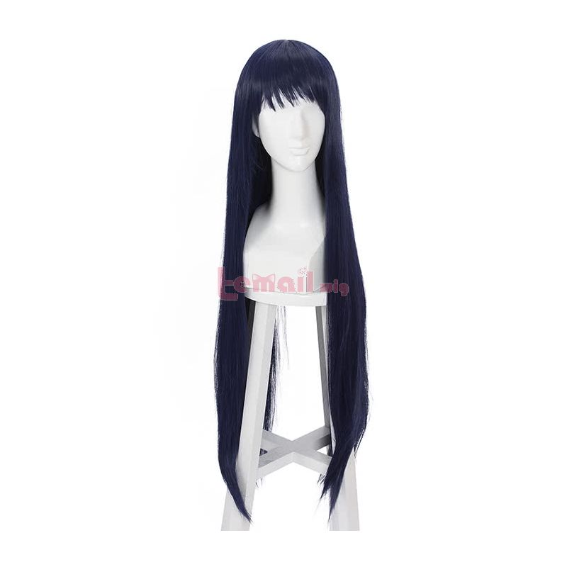 Anime Shimoneta Ayame Kajou Cosplay Wig 100cm Long Straight Blue Wig 