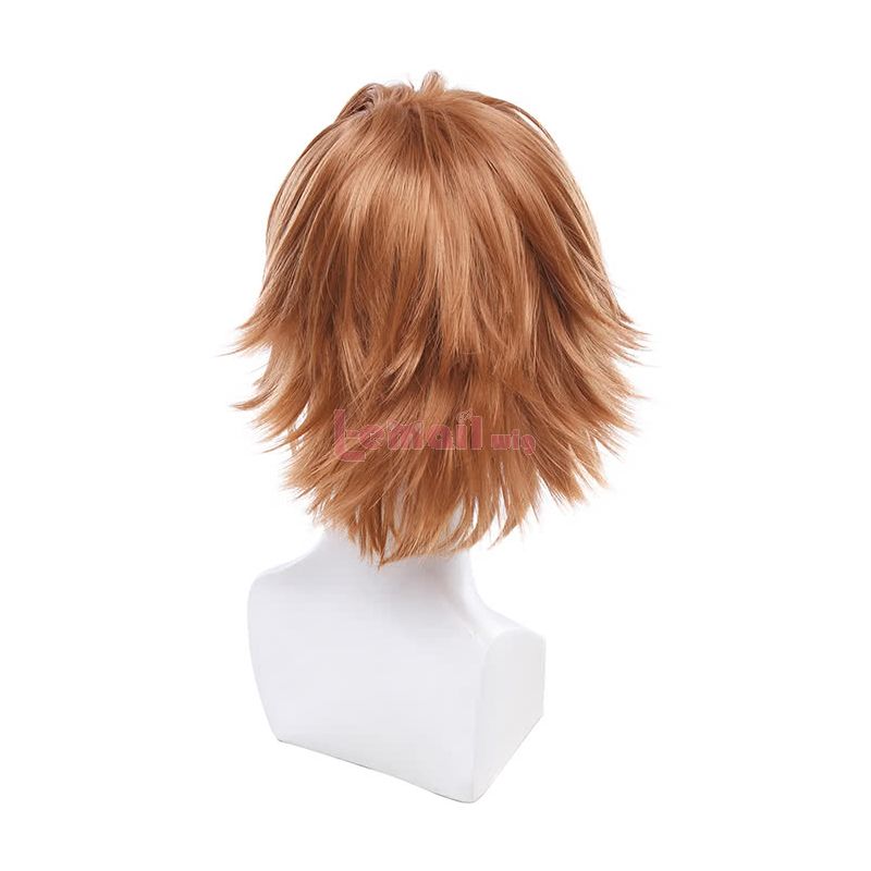 Anime Guilty Crown Shu Ouma Short Straight Brown Cosplay Wigs