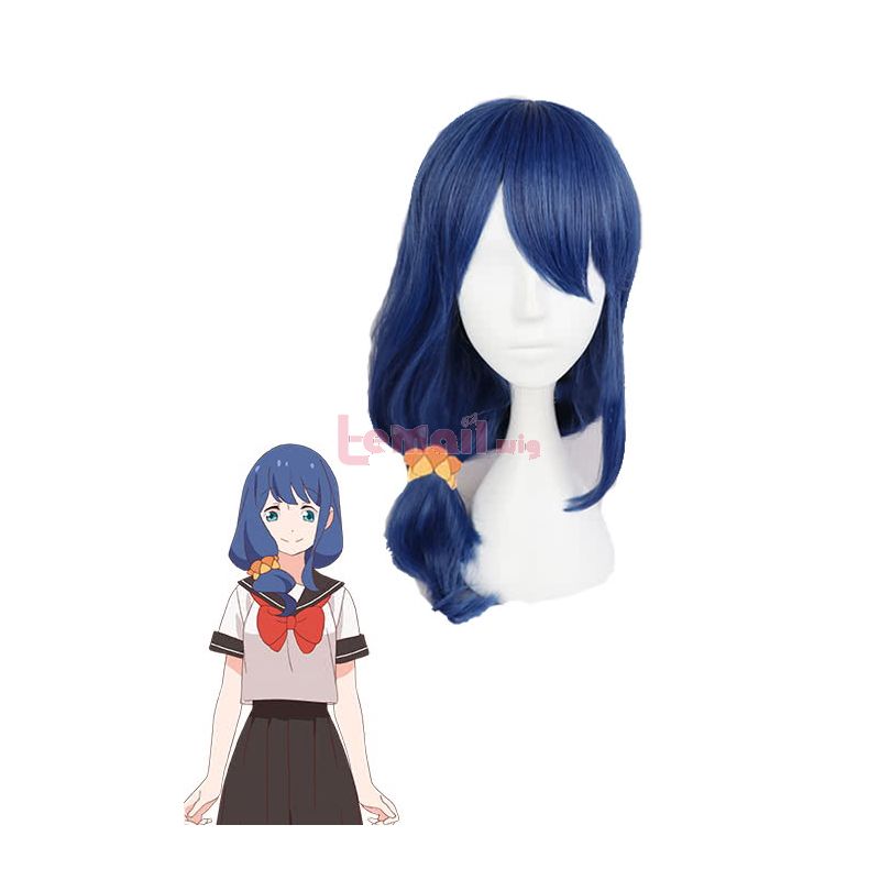 Anime Tsurezure Children Ayaka Kamine Dark Blue Cosplay Wig