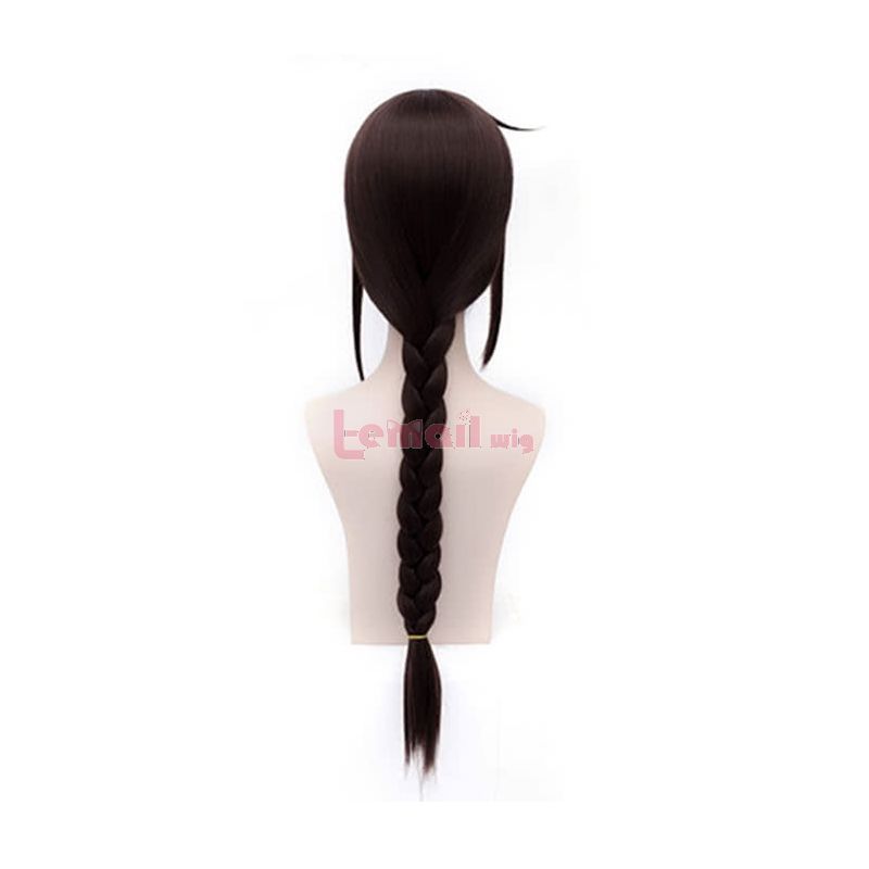 60cm Long Dark Brown DuRaRaRa!!Orihara Mairu Braid Women Wig