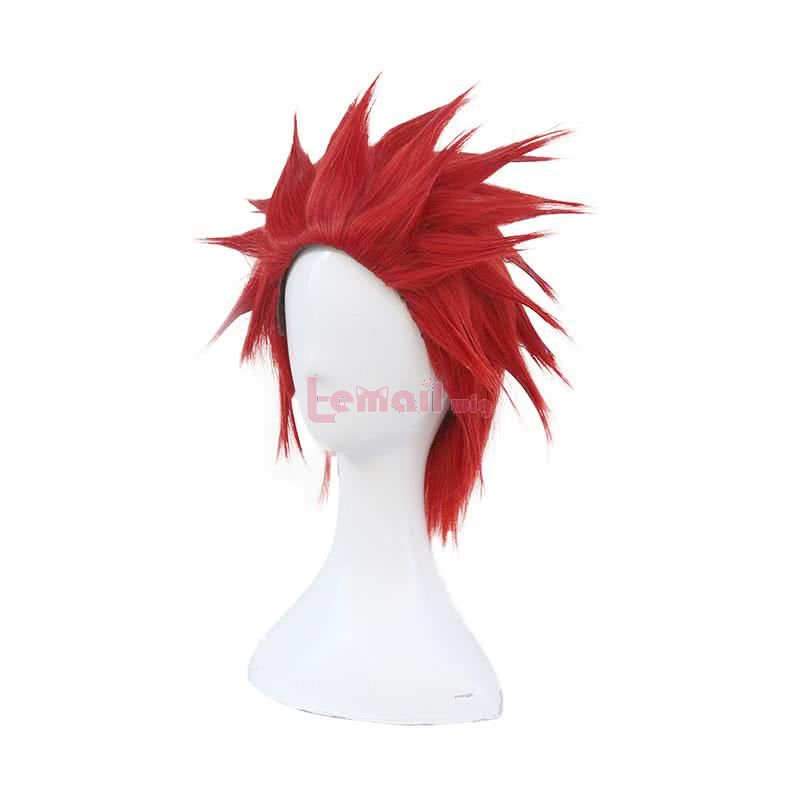 Anime My Hero Academia Eijiro Kirishima Short Red Synthetic Men Cosplay Wigs