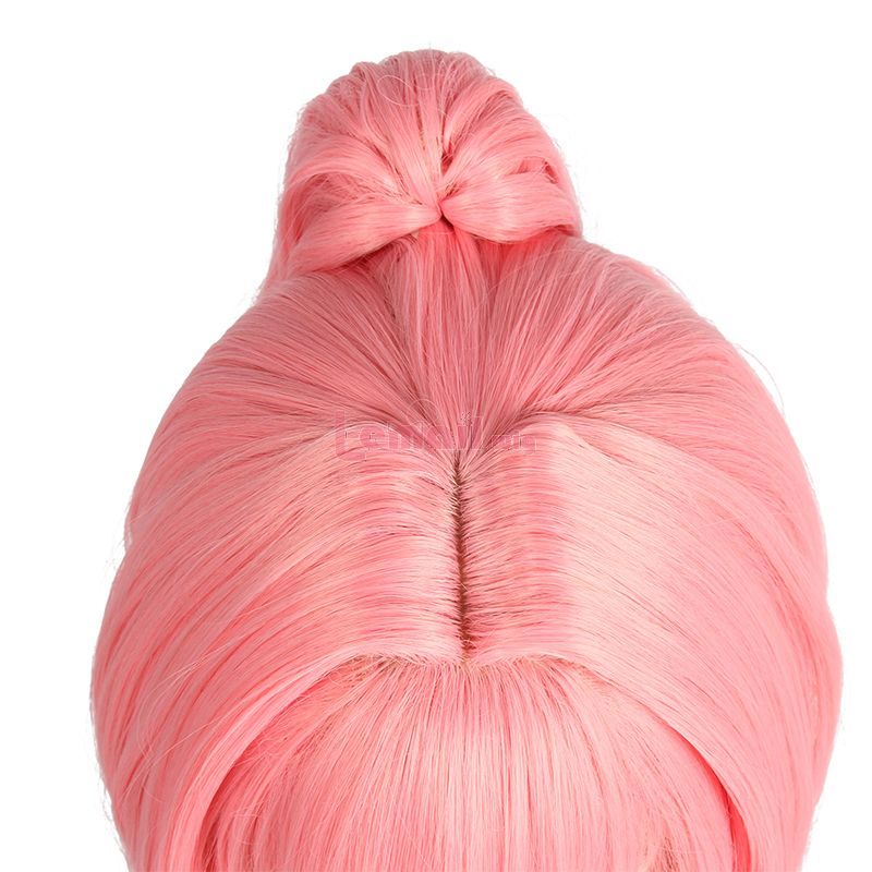 Anime Uma Musume Pretty Derby Haru Urara Long Bangs Ponytail Pink Cosplay Wigs