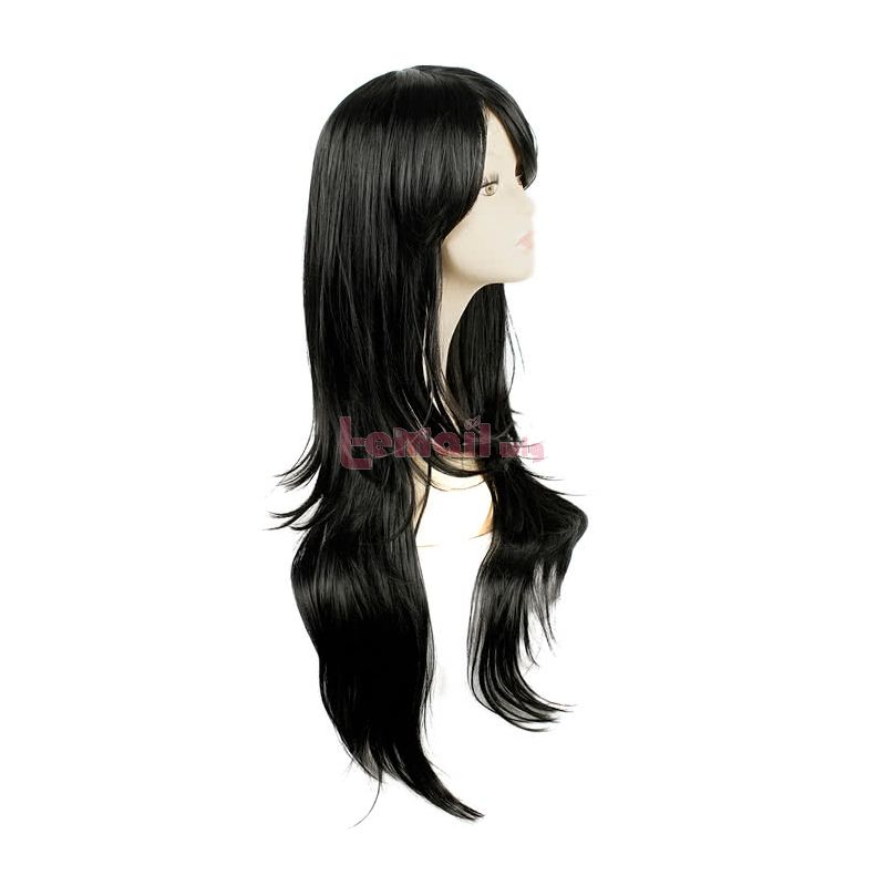 Beyond the Boundary Nase Mitsuki Long Straight Synthetic Hair Black Party Cosplay Wigs 