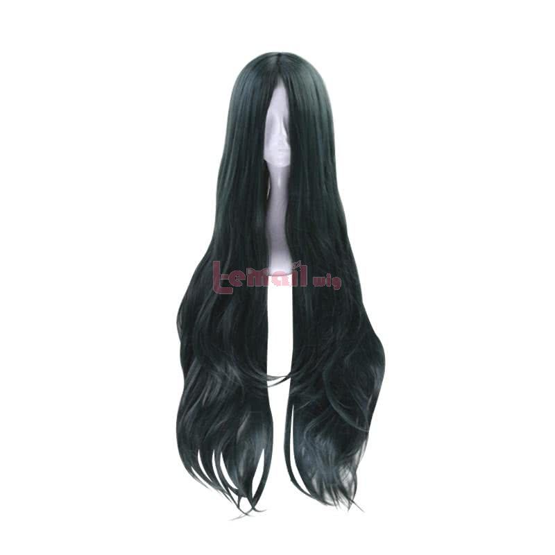 DanganRonpa V3 Korekiyo Shinguji 100cm Long Curly Dark Green Cosplay Wigs