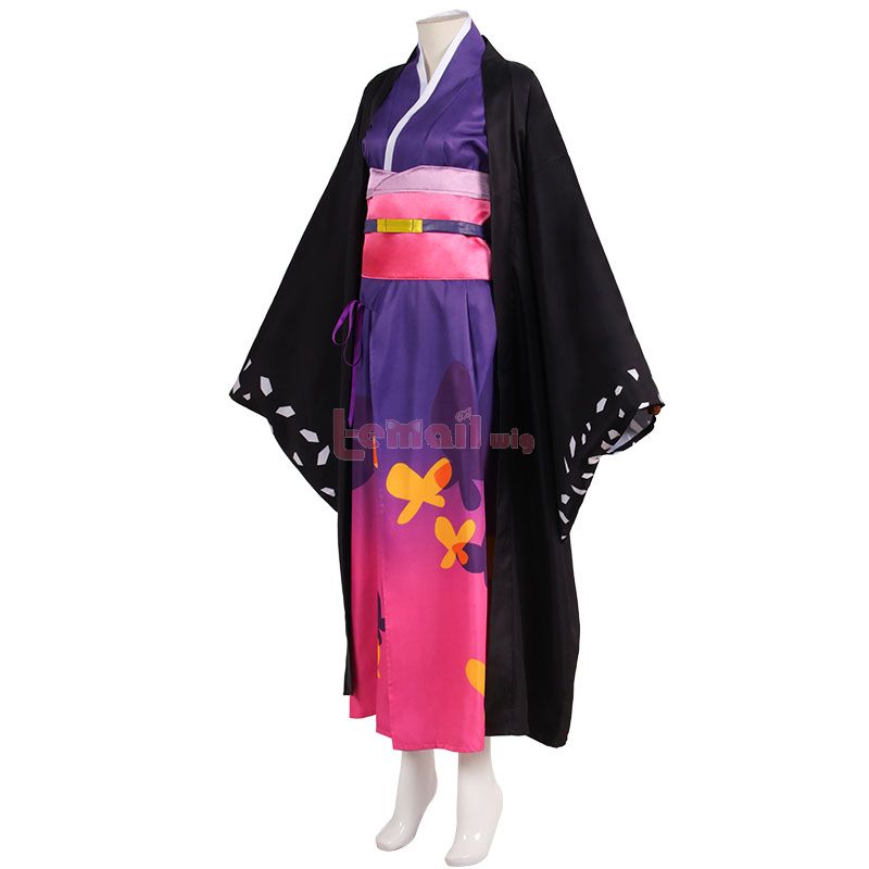 Demon Slayer Kocho Shinobu Halloween Kimono Cosplay Costume