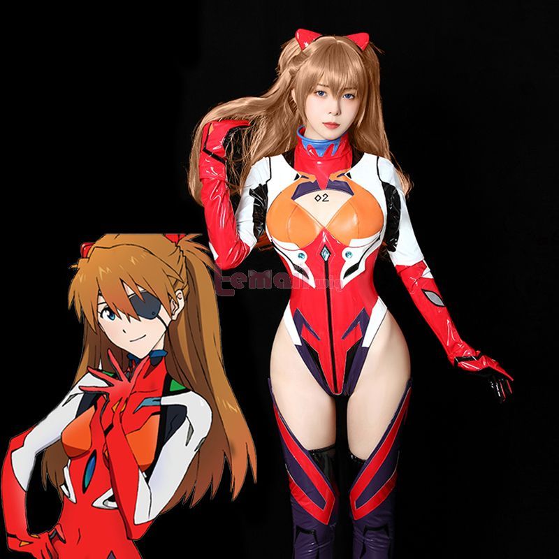 Evangelion Asuka Langley Soryuu Combat Suit Cosplay Costume