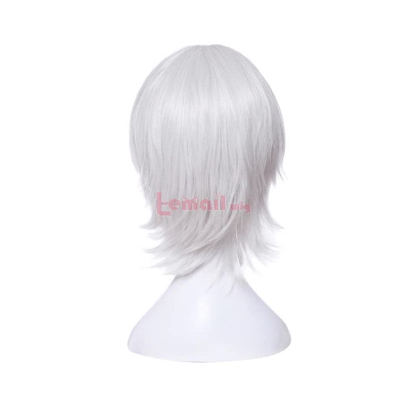 Fate Grand Order Black Assassin Jack the Ripper Women Synthetic Short White Cosplay Wigs