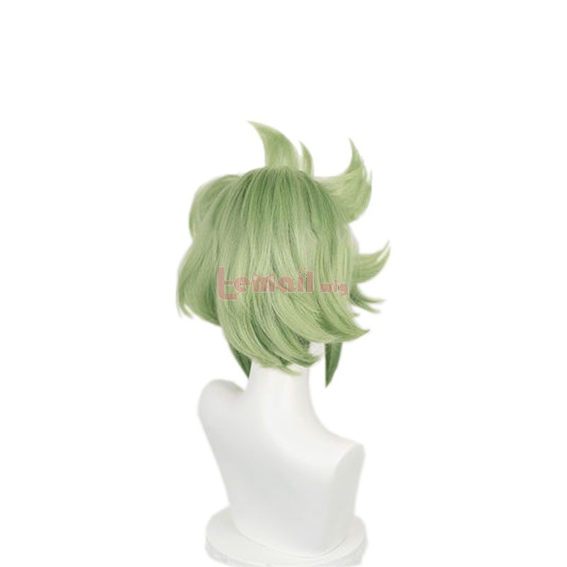 Genshin Impact Kuki Shiobu Short Green Cosplay Wigs