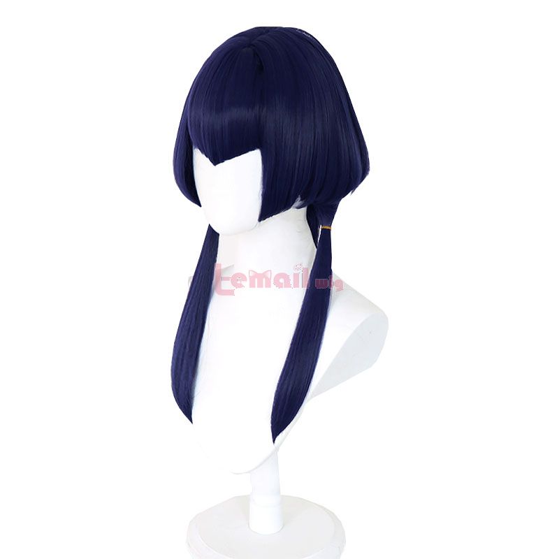 Genshin Impact Sumeru Candace Dark Blue Cosplay Wigs