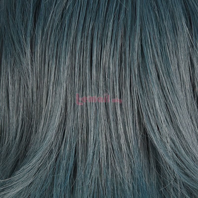 Genshin Impact Xiao Short Mixed Blue Cosplay Wigs