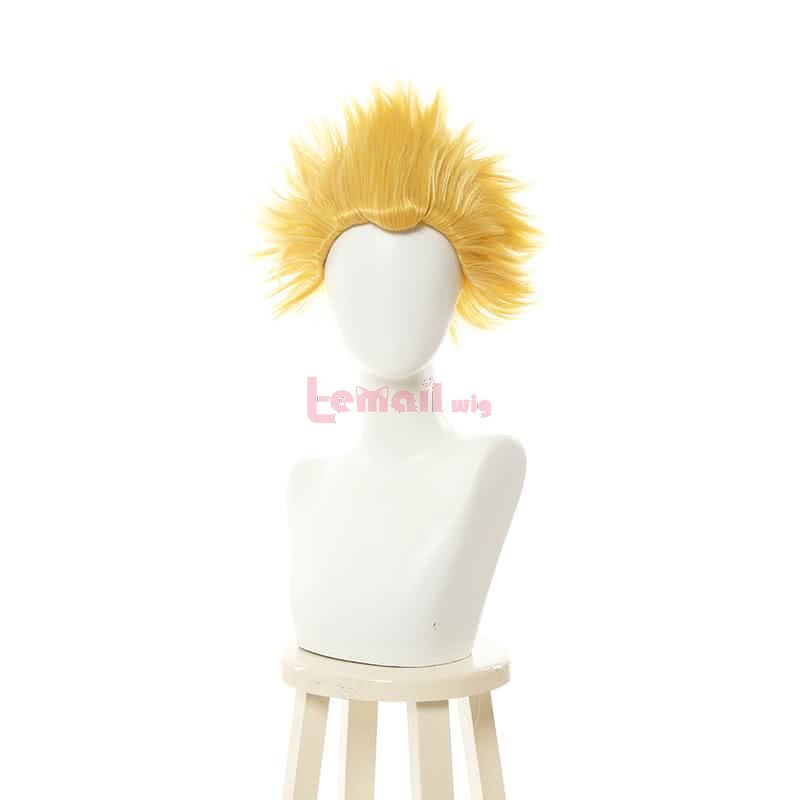 Fate/stay night Blonde Short Styled Synthetic Hair Curly Cosplay Wigs