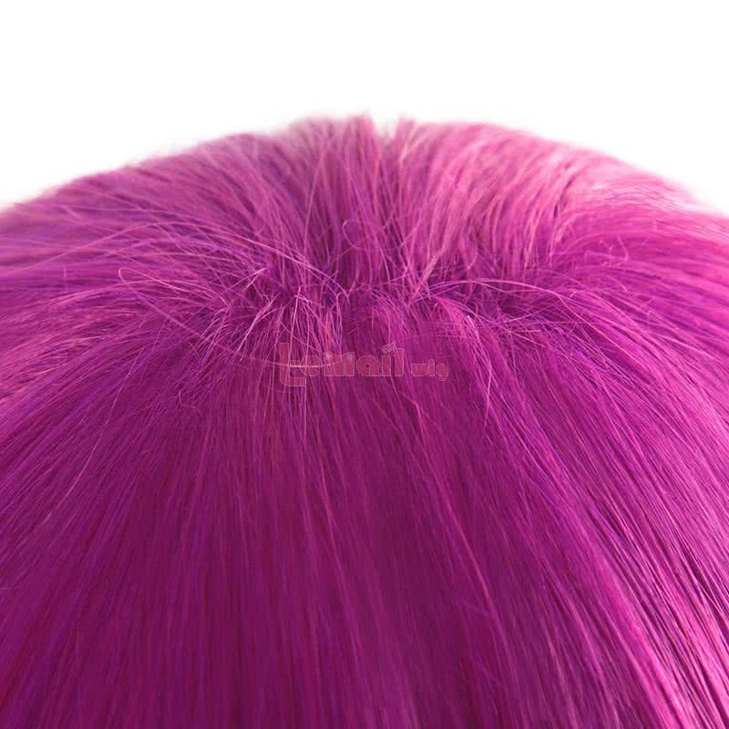 LOL Evelynn Long Braid Hot Pink Cosplay Wigs