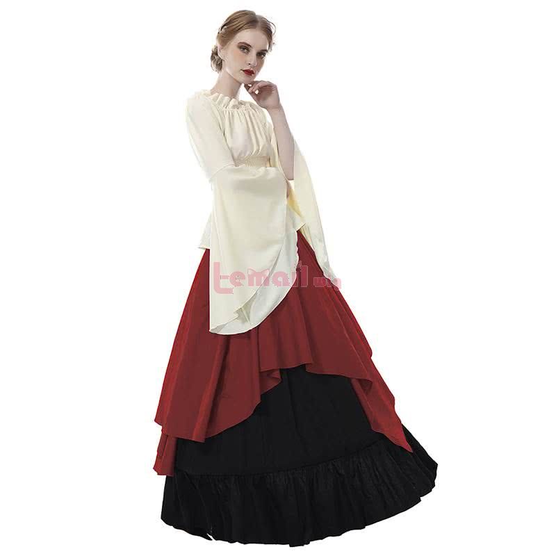 Long Renaissance Medieval Dresses Gothic Women Halloween Party Masquerade Costumes Dress for Party Wedding