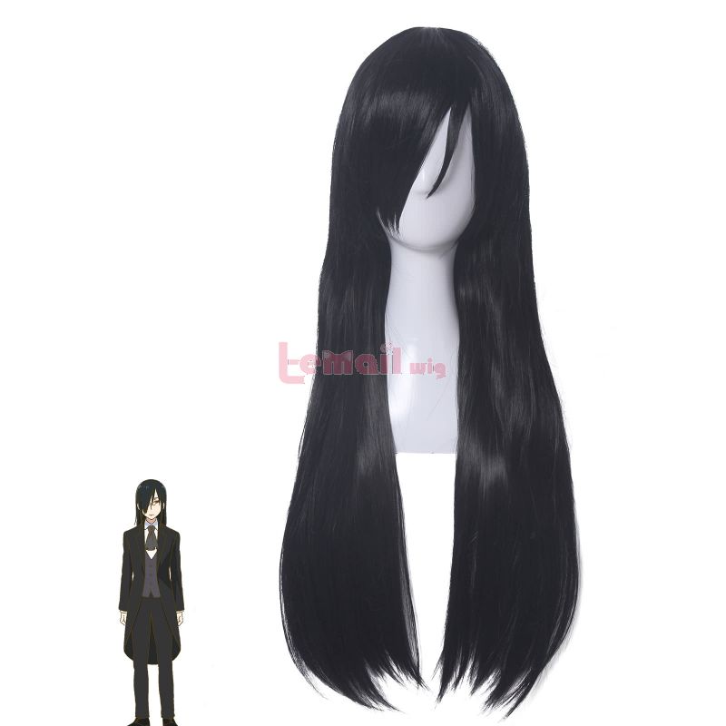 Miss Kobayashi's Dragon Maid Fafnir Long Black Anime Cosplay Wigs