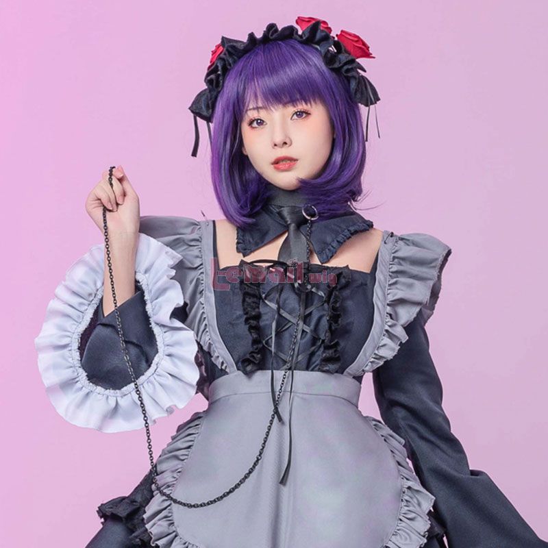 My Dress-Up Darling Marin Kitagawa Purple Short Cosplay Wigs