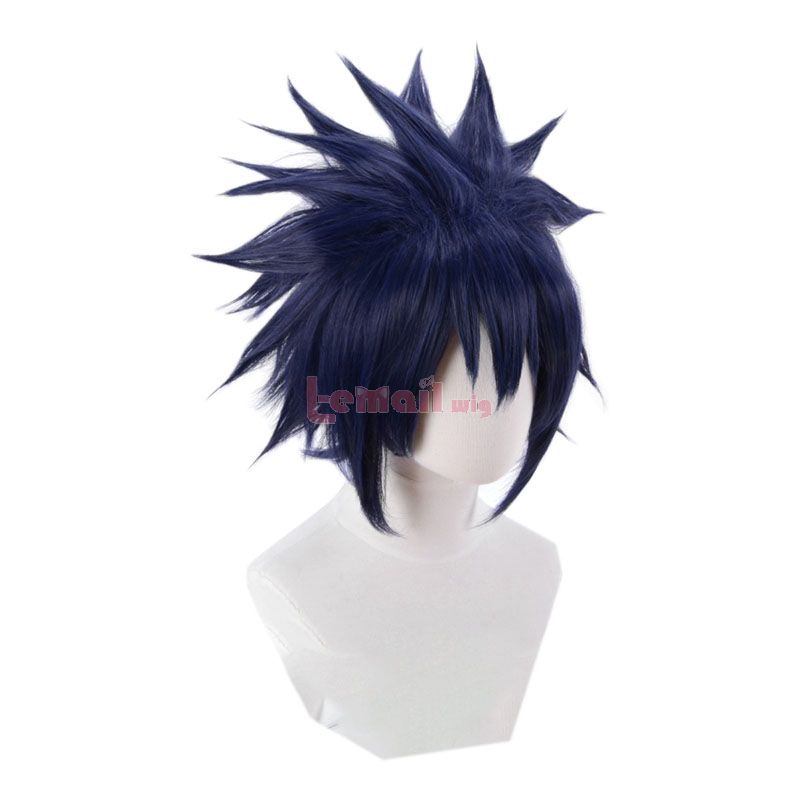 Naruto Uchiha Sasuke Blue short Cosplay Wigs