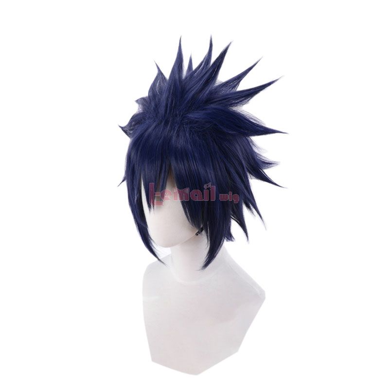 Naruto Uchiha Sasuke Blue short Cosplay Wigs
