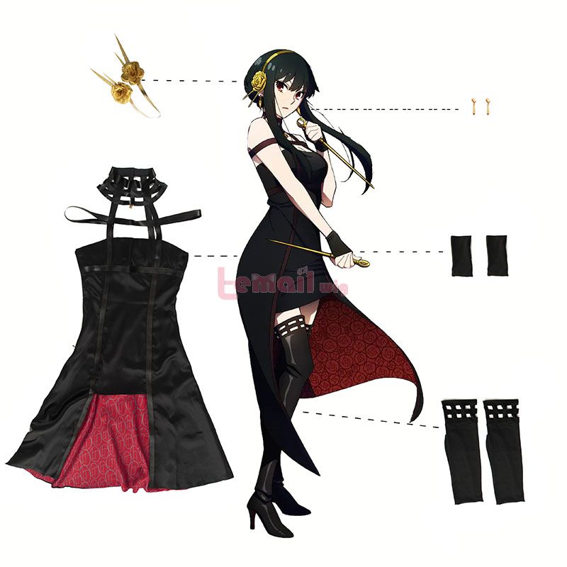 SPY x FAMILY Princess Of Thorns Yor Forger Cosplay Costume