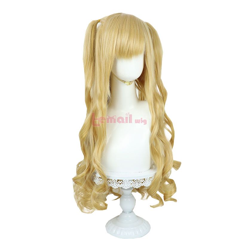 Vtuber Sister Cleaire Long Blonde Curly Cosplay Wig
