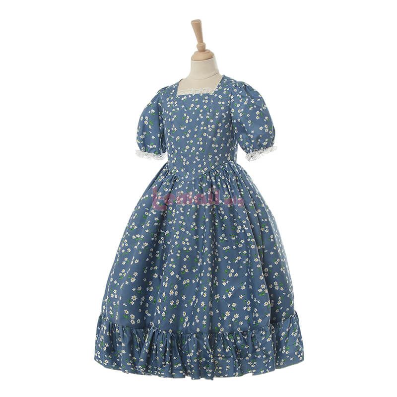 Short Vintage Prairie Dress for Kids
