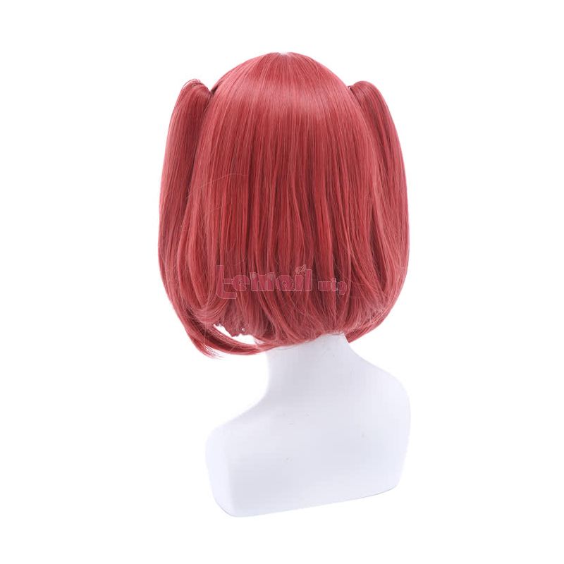 LoveLive!Sunshine!! Kurosawa Ruby Raspberry Pink Short Straight Cosplay Wigs Hair