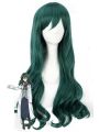 80cm Shimoneta Fuwa Hyouka Long Curly Green Cosplay Wigs