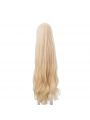 110cm Long Blonde Curly Arknights Nightingale Cosplay Wigs with Flat Bang