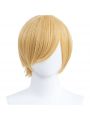 30cm Short Straight Blonde General Anime Cosplay Wigs