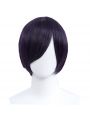 30cm Short Straight Dark Purple General Anime Cosplay Wigs