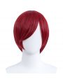 30cm Short Straight Wine Red General Anime Cosplay Wigs