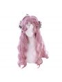 3 Colors Pink Brown Flax Golden Wig Long Loose Curly Lolita Wigs