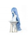 Ayanami Rei Blue Long Curls Cosplay Wigs