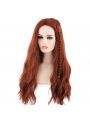 Black Widow Natasha Romanoff Reddish Orange Long Curly Synthetic Hair Cosplay Wig