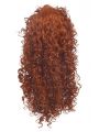 Movie Brave Merida Brown Medium Long Curly Wavy Cosplay Wig