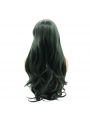 Fashion Long Curly Hair Dark Green Lace Front Wigs Cosplay Wigs