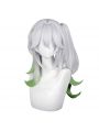 Genshin Impact Nahida Grey Mixed Green Cosplay Wigs
