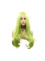 Fashion Long Curly Hair Green Lace Front Wigs Cosplay Wigs