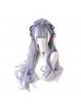 Halloween 70cm Long Curly Lolita Wigs Mixed Color Harajuku Cosplay Wigs