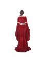 Halloween Women Wine Red Maxi Long Dress Long Wide Sleeve Elegant Retro Evening Dresses