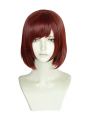 Game Kingdom Hearts III Kairi Short Straight Wine Red Cosplay Wigs