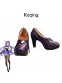 Game Genshin Impact Keqing Cosplay Shoes