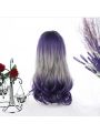 Lolita 50cm Wavy Gradient Grape Color Trendy Cosplay Wigs