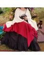 Long Renaissance Medieval Dresses Gothic Women Halloween Party Masquerade Costumes Dress for Party Wedding