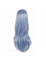 long straight blue anime wigs