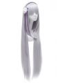 100cm Long Life in A Different World From Zero Emilia Long Silver Straight Cosplay Wigs 