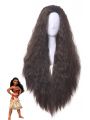 Princess Moana Wavy Curly Dark Brown Hair Cosplay Wigs 