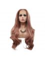 Fashion Long Curly Hair Pink Lace Front Wigs Cosplay Wigs