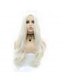 Fashion Long Curly Hair White Lace Front Wigs Cosplay Wigs