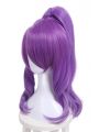 League of Legends Janna Magical Girl Skin Purple Hair With Long Curly Ponytail Cosplay Wigs